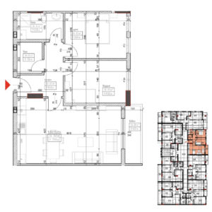 Shitet banesa 79.9 m² – Malisheva Park Residence