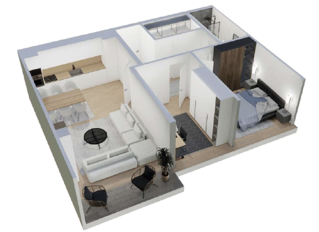 Shitet banesa 79.9 m² – Malisheva Park Residence