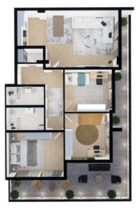 Shitet banesa 159.9 m² – Malisheva Park Residence