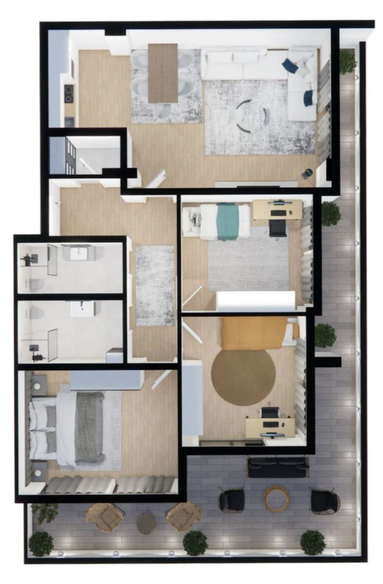 Shitet banesa 159.9 m² - Malisheva Park Residence