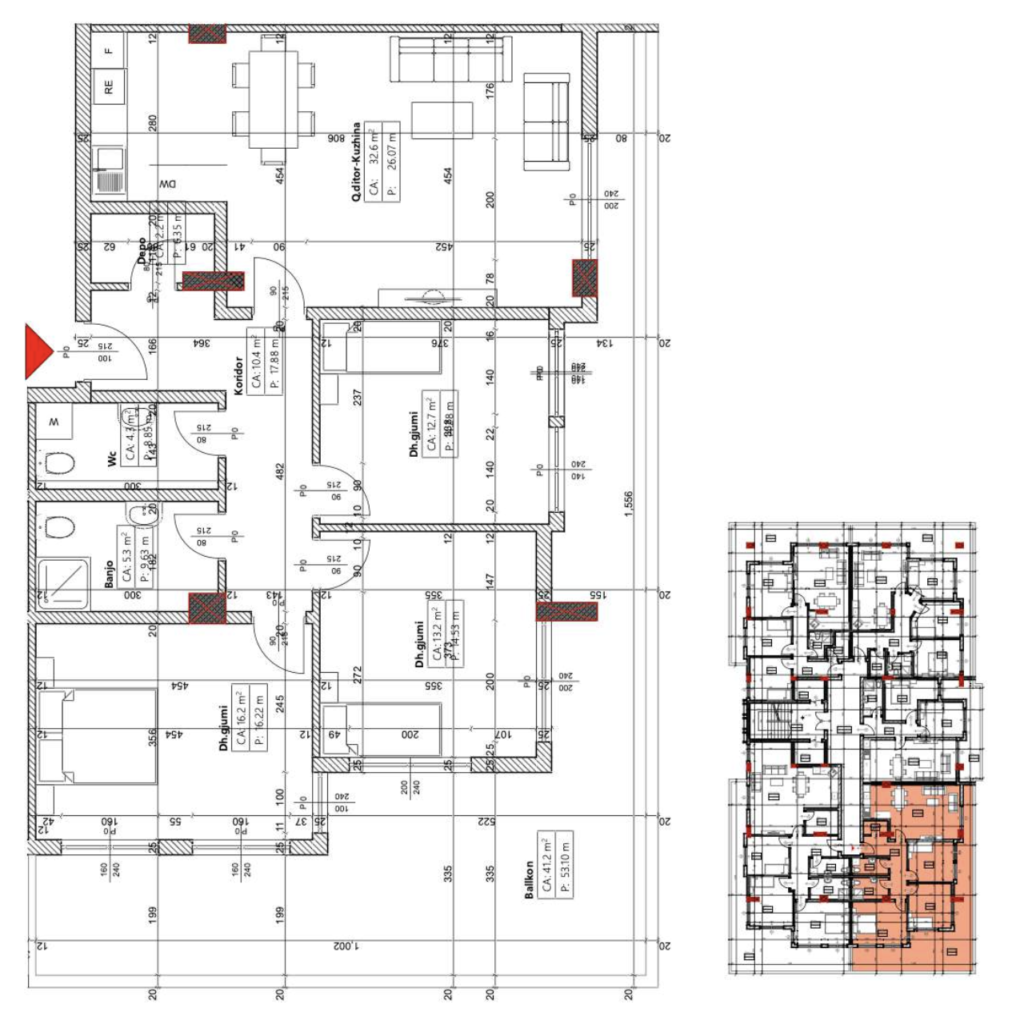Shitet banesa 159.9 m² – Malisheva Park Residence