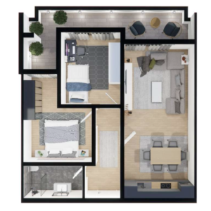 Shitet banesa 88.9 m² – Malisheva Park Residence