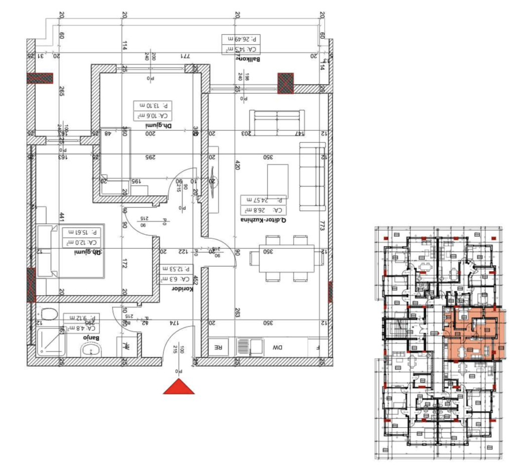 Shitet banesa 88.9 m² – Malisheva Park Residence