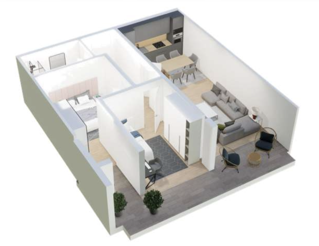 Shitet banesa 88.9 m² – Malisheva Park Residence