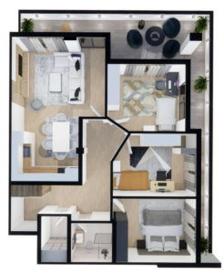 Shitet banesa 132.9 m² – Malisheva Park Residence