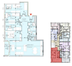 Shitet banesa 122.70 m² në Lipjan  – Ulpiana Park Center & Residence
