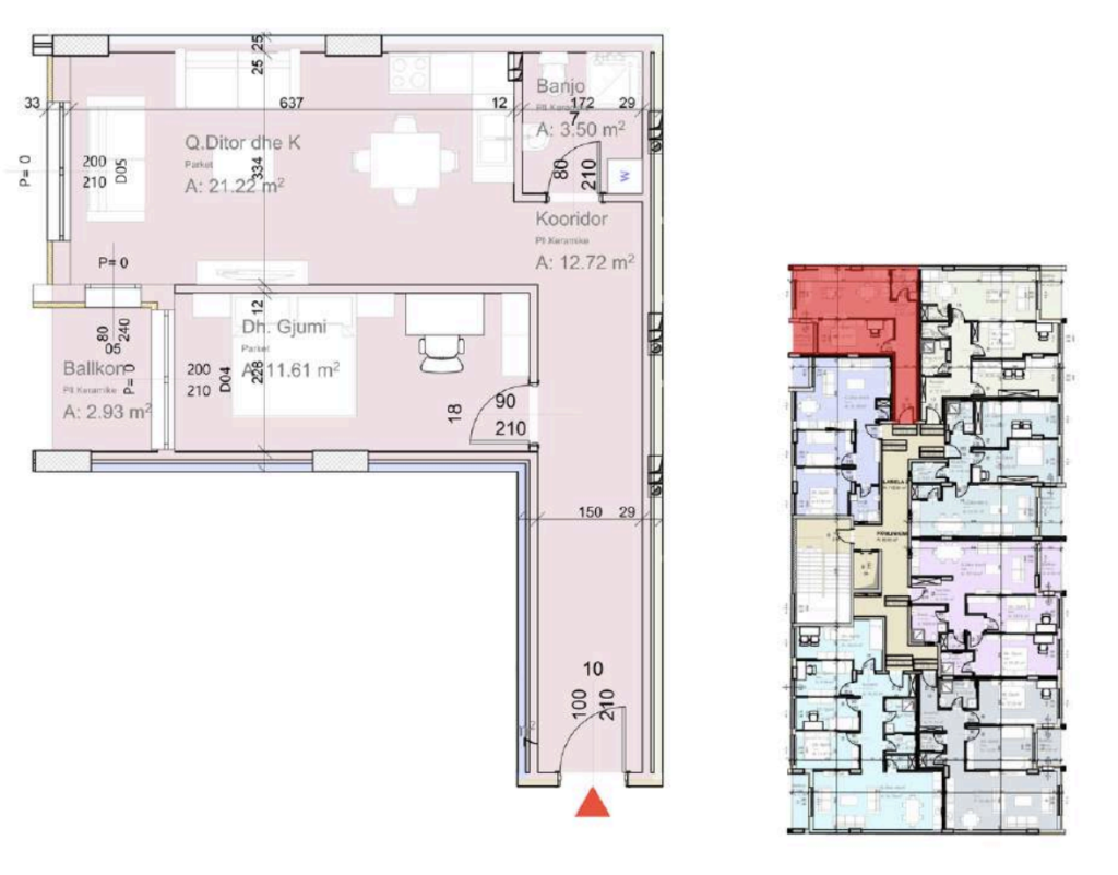 Shitet banesa 61 m² në Lipjan  – Ulpiana Park Center & Residence