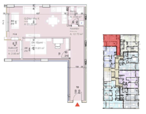 Shitet banesa 61 m² në Lipjan  – Ulpiana Park Center & Residence