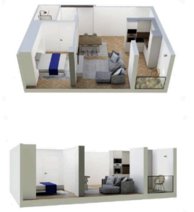 Shitet banesa 51.42 m² në Lipjan  – Ulpiana Park Center & Residence