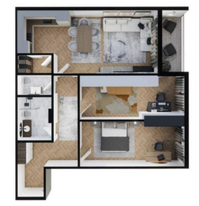 Shitet banesa 91.30 m² në Lipjan  – Ulpiana Park Center & Residence