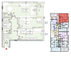 Shitet banesa 91.30 m² në Lipjan  – Ulpiana Park Center & Residence
