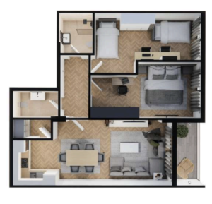 Shitet banesa 88.24 m² në Lipjan  – Ulpiana Park Center & Residence