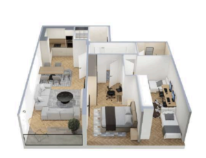 Shitet banesa 88.24 m² në Lipjan  – Ulpiana Park Center & Residence