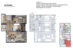 Shitet banesa 96.50 m² në Lipjan  – Ulpiana Park Center & Residence