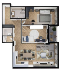 Shitet banesa 96.50 m² në Lipjan  – Ulpiana Park Center & Residence